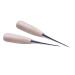 ZLKSKER (Pack of 2) Wooden Handle Leather Drillable Stitching Sewing Awl Punch Hole Gadget Tool