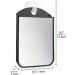 mDesign Bathroom Shower Suction Fog Away Shaving Mirror - Black/Brushed - Anti-Fog Technology - Buy Online on GoSupps.com