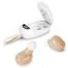 Rechargeable Hearing Aids for Seniors & Adults with Noise Cancelling,Digital Hearing Amplifier with Into Ear No Squealing,Magnetic Contact Charging Box with LED Power Display Beige
