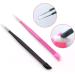 2 Pcs Metal Nail Tweezers Set for Precision Nail Art - Straight Tip Nipper Clippers with Silicone Pressing Head - Buy Online on GoSupps.com