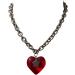Oralgo Heart Motif Necklace - Stylish Collarbone Chain for Women & Girls | Perfect for Weddings Parties & Birthdays - Buy Online on GoSupps.com