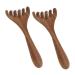 POPETPOP Peignes de Massage du Cuir Chevelu en Bois 2 Pcs Outil Gua Sha Compact pour Massage Manuel Visage et Points D'acupuncture Oculaires D tente Quotidienne et Stimulation