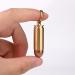 Brass & Purple Copper Bullet Cylinder Pendant Necklace - Stylish Mini Pill Holder Keychain for Men & Women - Buy Online on GoSupps.com