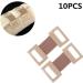 10 Pcs Bandage Clips - Elastic Wrap Fasteners & Replacement Hooks for Bandages - Durable Metal Fixation Clamps in Brown - Buy Online on GoSupps.com