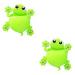 Alipis 2st toothbrush holder for bathroom wall stands for toothpaste wall organizer for toothbrushes shower rack toothbrush holder for children shower tooth orghanizer Geecko hanging light greenx2st mediumx2pcs