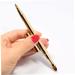 Angoily Applicator Concealer Brush Make up Double-sided Lip Brush Dual End Lip Brush Retractable Lipbrush Makeup Brushed Lip Gloss Lip Makeup Lip Printable Eyebrow Brush 14.5*1*1cm Golden - Buy Online on GoSupps.com