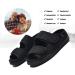 Diabetic Men's Slippers - Protective & Comfortable Footwear for Men and Women, Black, Wide Size 11 - Buy Online on GoSupps.com