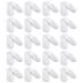Obelunrp Disposable Shoes 20 Pairs Plush Hotel Guest Slippers for Women and Men (Size 37-42 White) in Children's Shoes