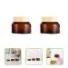 Lurrose 5-St Cosmetic Bottle Set | Glass Lotion & Cream Containers for Travel | Empty Makeup & Eye Cream Jars - Buy Online on GoSupps.com