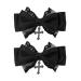 Gothic Lace Hair Clip Bow Large Barrette Bow Flat Clips Barrette Hairpin Bow Elegant Hair Clip for Bunches