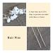 Flower Bride Wedding Hair Pins - Crystal Bridal Head Piece (Pack of 3) - B Silver - Buy Online on GoSupps.com