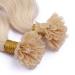Keratin Bonding Hair Extensions #60 White Blonde 60cm - 25 Strands 100% Remy Real Hair - Easy to Use Wavy Micro Ring Extensions - Buy Online on GoSupps.com