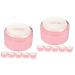 Toddmomy Baby Powder 12 Pcs Body Powder Puff Box Baby Powders Pink Synthetic Sponge Compact Child Plastic Containers 8x6cmx2pcs Pinkx2pcs