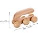Healeved Wood Roller Massage Device - Handheld Body Massager for Legs & Back Relief | Anti-Roller & Portable Wooden Massage Stick - Buy Online on GoSupps.com