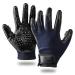 LetiStore 2X Cat Brush Grooming Gloves - Cat Gloves Dog Brush Animal Hair Grooming For Cat Dog And Horse Blue XL
