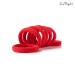 Soul Project Hair Ties - 50 Elastic Red Hair Bands No Metal 8mm - Perfect for All Hair Types - Ideal for Ponytails & Buns - Great for School Work & Gym - Women's Hair Accessories - Buy Online on GoSupps.com