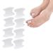 Soft toes separator gel toe caps 8 pack hallux valgus toe spreader silicone toe protection toe -divider toe toe correction spacer gel toe spreader toe spreader hallux correction