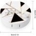 Bagea-Ka Geometric Marble Art Contact Lens Case - Black & White Travel Eye Care Kit with Mirror Tweezers and Solution Bottle - Buy Online on GoSupps.com