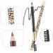 minkissy 4Pcs White Eyeshadow Brown Eyeshadow White Pencils Leopard Eyeliner Pencil Professional Eyebrow Pencil Eyebrow Pencils For Girls Cosmetic Eyebrow Brush - Buy Online on GoSupps.com