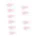 Operitacx 10 Pcs Flower Lace Embroidered Sequins Patches 3d Flower Accessories The Flowers Pink Polyester Yarn