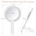 Gotofine Double Sided Makeup Mirror, 1x - 7X Magnification, Adjustable Stand, Clear (7X) - Buy Online on GoSupps.com