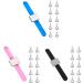 10 Pieces Hair Parting Ring with Magnetic Pin Holder Wrist Adjustable Pinky Hair Parting Tool Metal Braiding Rings for Parting Hair Hair Selecting Tools (Blue) - Buy Online on GoSupps.com
