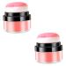 Healvian 2pcs Oil Control Cushion Blush Korean Blush Putty Blush Natural Blush Loose Blush for Cheeks Plastic