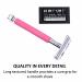 Shop Parker 29L Pink Long Handle Butterfly Double Edge Safety Razor for Women - Includes 5 Premium Blades | International Shipping Available - Buy Online on GoSupps.com