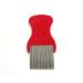 1 Piece Red Hair Nit Comb Stainless Steel Teeth Remove Head Nits Fine Bristles Head Nit Combs For Pets Kids And Adults