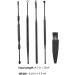 Healifty Ear Cleaner Tools Kit - Portable Spiral Ear Remover and Wax Scoop Set - Buy Online on GoSupps.com