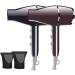 Hairdryer Ionic Hair Dryer Professional Hair Dryer 2000W 6Types Powerful Constant Temperature Hair Dryer with Powerful DC Motor Cool Button for Heathly Looking Hair for Travel and Home Use Brown - Buy Online on GoSupps.com