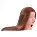 TopDirect 18 Inch Real Hair Exercise Head - Hairdresser Practice Doll with Clamp & DIY Hairstyle Set - Brown - Buy Online on GoSupps.com