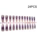 dijiusidy 24 Pieces Nails Full Cover Elegant Gradient Style Artificial Nail Tips Manicure Decoration Fingernail Accessory ch09 - Buy Online on GoSupps.com