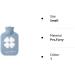 Hot Water Bottle with Cover 500ML Small Wearable Mini Great Gift for Women Seniors & Children (Blue) - Buy Online on GoSupps.com