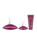 Calvin Klein Euphoria Eau de Parfum Chypre Women's Perfume With Notes of Pomegranate Black Orchid Lotus Blossom & Mahogany Wood Long Lasting Fragrance 3 piece set (3.3 fl oz. + 1 fl oz. + 3.3 fl oz.) - Buy Online on GoSupps.com