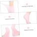 POPETPOP 1 Pair Sock Half Moon Pillow Black Knee Scooter Pad Rejuvenate Feet Lotion Gel Spa Stocking Moisturizing Heel Sleeves Moisturizing Gel Booties Skin Pink Silicone Gel Miss Foot Sebs 22X8.5X1cm - Buy Online on GoSupps.com