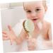 FRCOLOR 3pcs Bath Brush Set for Kids - Scalp Scrubber, Shower Comb, Body Scrub - Baby Hair Brush, Woolen Comb - Wooden Handle - Buy Online on GoSupps.com