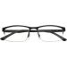 Amcedar 5-Pack Reading Glasses Men Metal Half-Frame Spring Hinges Stainless Steel Material Readers +2.00 5 Pairs Mix 2.0 x - Buy Online on GoSupps.com