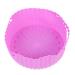 Design Cushion Silicone Reusable Cooking Non-Stick Household Food Liner Accessory Handle for Air Purple 19X19X7CM