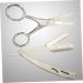 WOONEKY 2pcs Barber Shaving Tools Set - Stainless Steel Straight Razor & Mustache Scissors | Old Fashioned Yangjiang Manual Shaver - Buy Online on GoSupps.com