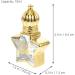 Luxshiny Essential Oil Roller Bottle 10ml Star Shaped Vintage Perfume Vial Glass Roll On Bottle Middle Eastern Style Liquid Bottle Container For Cosmetic - Buy Online on GoSupps.com