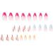 JUSTOTRY 24 Pcs Almond Rainbow French Press on Nails with Nail Glue - Short Coloured Swirl Fake Nails for Women - Pastel Oval Stick on Nails for Nail Art - Buy Online on GoSupps.com