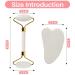 Jade Roller and Gua Sha Set - Facial Beauty Massager for Glowing Skin Fine Lines & Wrinkles Relief - International Shipping - Buy Online on GoSupps.com