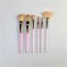 6-Piece Portable Eye Shadow Brush Set - Pink Crystal Grip Makeup Brushes for Stunning Beauty Looks - Buy Online on GoSupps.com