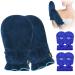 Hilph Ice Gloves Hand Ice Pack Wrap for Chemotherapy Hot and Cold Therapy Hands Ice Gloves with 4 Gel Cold Packs for Hand & Wrist Injuries Aching Hands Neuropathy Swelling (1 Pair) Large
