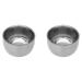 KLKNE 2 x stainless steel shaving bowl for shaving