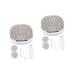 Solustre 2 sentences care box for colored contact lenses contact lens container ABS plastic box invisible different colors x 2 pieces 7.1x7.1x2.5cmx2pcs
