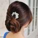 Honbay Korean Fashion U-shaped Crystal Rhinestone Pearl Hairpin Hair Accessory - Buy Online on GoSupps.com