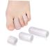 Healeved 5 Pairs Thumb Protector Silicone Gel Hammer Toe Protector Toe Cushion Finger Cover Toe Sleeve for Protection Pad Protective Case Splitter Transparent Buffer Sleeve Sports