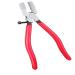 8 Inch Key Fob Pliers Attach Rubber Tips  Glass Running Plier for Key Fob Hardware Install and Stained Glass Work  with Adjustable Screw